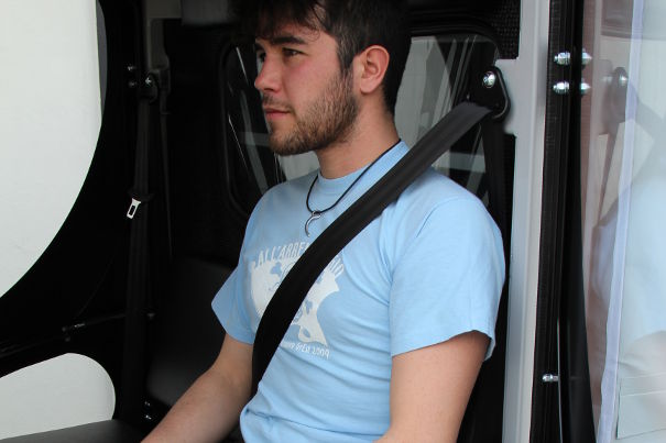Electric vehicles with safety belts