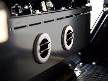 Rear heating vents