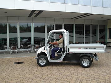 Van for transporting goods