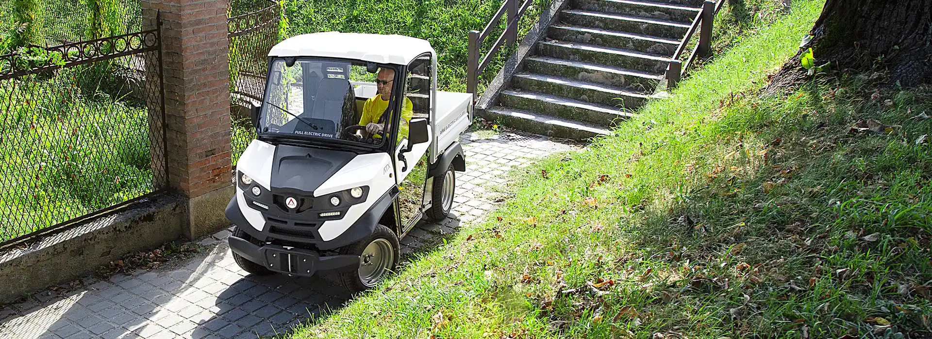 Small electric transport vehicles with cargo bed