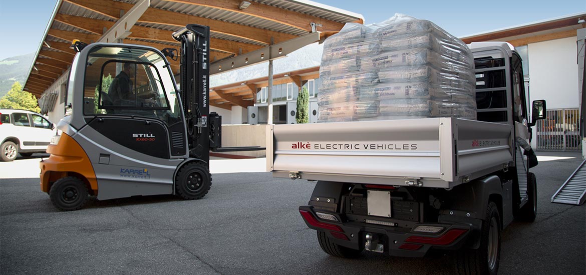Alke' electric commercial vehicles - Shops deliveries