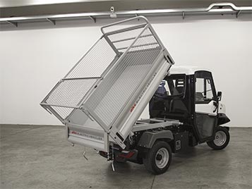 Van with dropside body