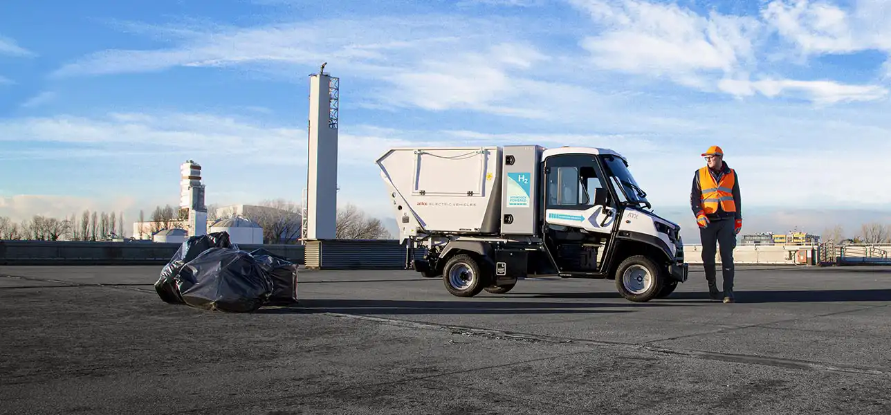 Hydrogen vehicle for waste transport Alkè