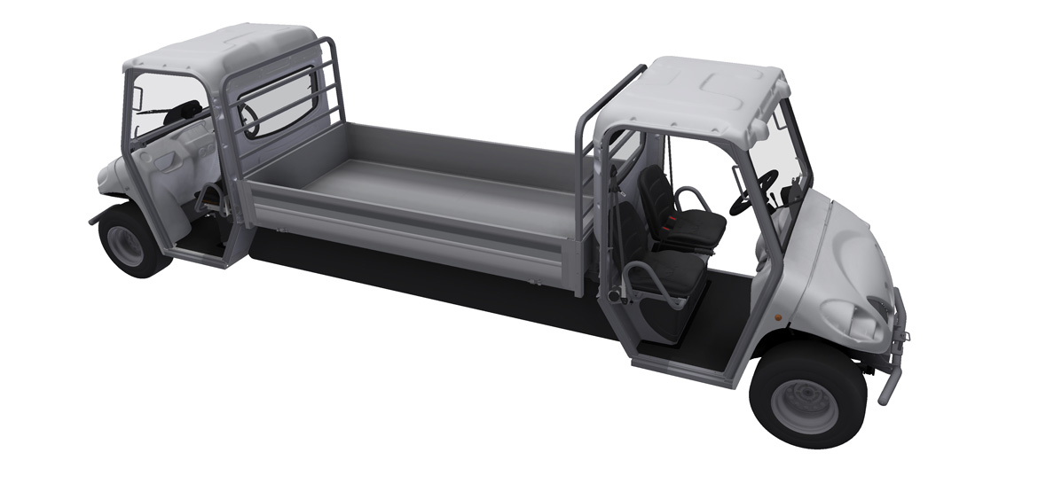 tunnel rail two driving vehicles alke